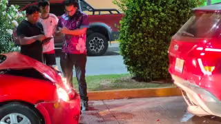 Daños materiales y afectaciones viales deja choque por alcance en la colonia Francisco I. Madero