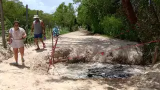 Así lucen los hoyancos en Playa del Carmen