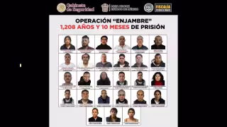 El Gabinete de Seguridad explicó que la Operación Enjambre comenzó en noviembre de 2024, bajo la coordinación de la FGJEM