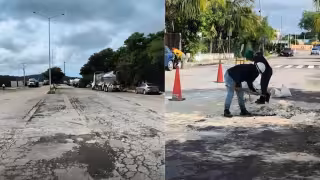Una pipa de combustible con capacidad de 27 mil 400 litros presentó una fuga en Lerma, Campeche.