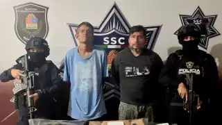 Hombres arrestados por el posible delito de narcomenudeo en Cancún