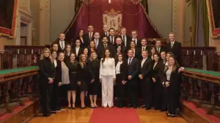 Libia García, gobernadora electa de Guanajuato, presentó a su gabinete