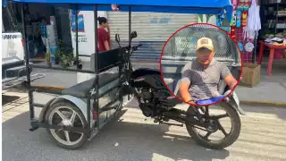 Un mototaxista fue detenido por elementos de la SPSC en la colonia Centro.