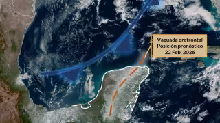 Se acerca un nuevo Frente Frío a la Península de Yucatán