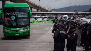 Los normalistas llegaron a la Ciudad de México en un contexto de movilizaciones magisteriales encabezadas por la CNTE