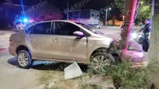 Detienen a conductora en Calkiní por accidente y alcoholemia positiva