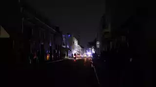 El Centro de Mérida, sin luz, durante marzo de 2024