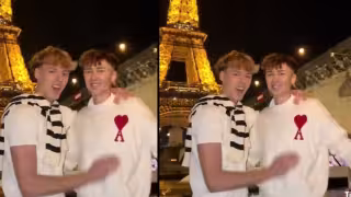 Pareja se hace viral por pelea en un yate al impedir que turistas tomen fotos a la Torre Eiffel