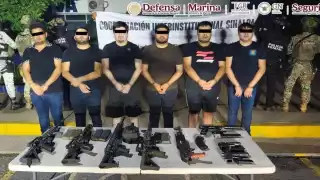 Los seis detenidos fueron informados de sus derechos y puestos a disposición del Ministerio Público Federa