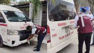 Autoridades y sindicato sancionan riña de choferes en zona hotelera de Tulum