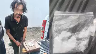 Cae en Escárcega un hombre con presunta droga durante operativo de la SPSC