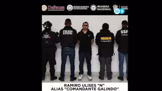 Tras su detención, “Comandante Galindo” fue trasladado a un Centro Penitenciario y de Reinserción Social