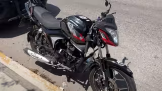 El motociclista fue trasladado de emergencia a un hospital