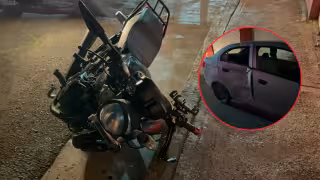 Dos motociclistas resultaron lesionados en un accidente en el barrio de Guadalupe.
