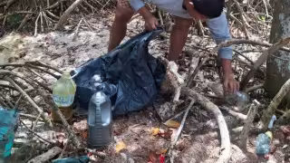 Hallazgo de aceite de motor genera preocupación ambiental en Río Lagartos
