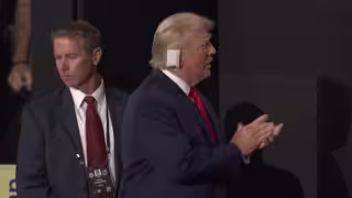 Así lució Donald Trump en Milwaukee, Wisconsin