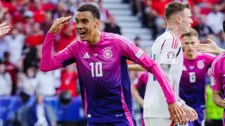 Jamal Musiala, anotador de Alemania frente a Hungría en la Eurocopa 2024