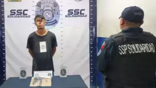 El hombre amenazó a los policías con el arma de fuego