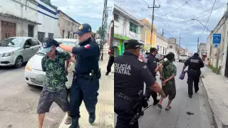 El sujeto portaba una sustancia inhalable