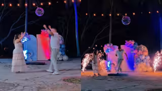 La pareja anunció la llegada de su bebé al ritmo de la jarana