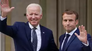 Joe Biden inició este 8 de junio su primera visita de Estado de a Francia, donde fue recibido por Emmanuel Macron