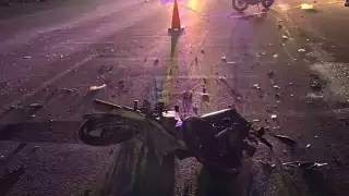 Así terminó la motocicleta en Cancún