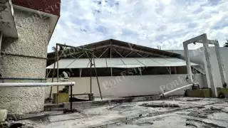 Derechohabientes del IMSS denuncian suciedad, desorden y abandono en el Hospital General de Zona No. 4 de Ciudad del Carmen, pese a estar en remodelación.