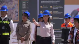 Presidenta Claudia Sheinbaum supervisa avances del Tren CDMX-Pachuca; tramo al AIFA queda en diciembre