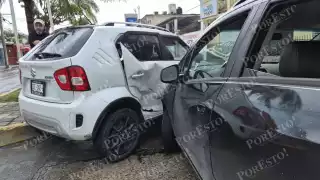 Accidente en avenida 56 provoca congestión vehicular en Campeche