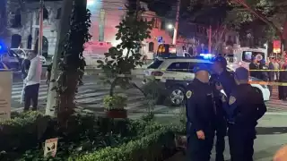 Elementos policiacos acordonaron el área en Ciudad de México