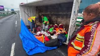 La unidad transportaba a 19 trabajadores de limpieza, de los cuales 12 presentaron diferentes lesiones