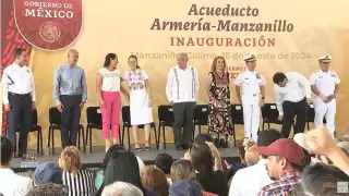 AMLO encabeza en Colima la inauguración del  Acueducto Armería-Manzanillo