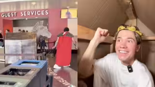Influencer trata de recrear el caballo de Troya para entrar a ver 'La Odisea': VIDEO