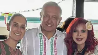 Layda Sansores recibe en Campeche al presidente AMLO y a Claudia Sheinbaum