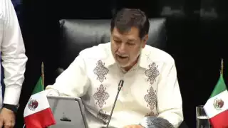 Gerardo Fernández Noroña, presidente de la Mesa Directiva del Senado de la República