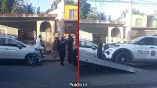 Choque en Samulá involucra patrulla en recorrido de vigilancia