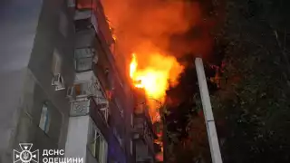 La región de Dnipro, en particular la ciudad de Pavlograd, vivió una “noche infernal”, según describió el jefe regional Sergi Lisak