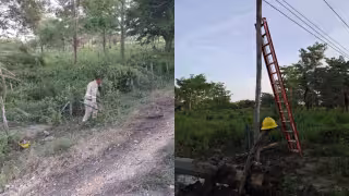 Las lluvias y fuertes vientos provocaron afectaciones en comunidades rurales de Candelaria.
