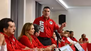 Alejandro Moreno Cárdenas, líder nacional del PRI