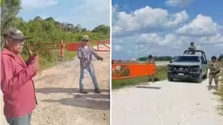 Campesinos protestan tras operativo y cateo en el rancho “Los Javines”, en San Antonio Yacasay