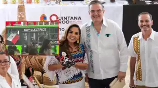 Mara Lezama y Marcelo Ebrard lanzan en Chetumal el primer transporte eléctrico 100% mexicano y certifican marcas locales con sello “Hecho en México”