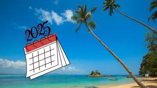 ¡Planifica tus vacaciones con este calendario completo!