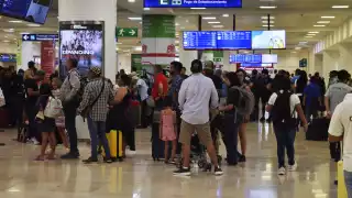 El aeropuerto de Cancún cuenta con un promedio de 600 vuelos diarios