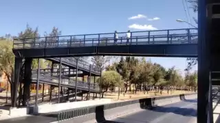Policías evitaron que la mujer se lanzara del puente