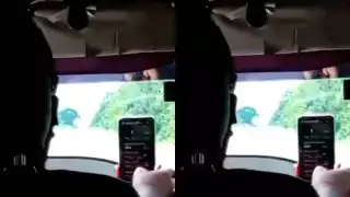 Ciudadanos señalan a conductor de combi que manejaba usando su celular en Chetumal