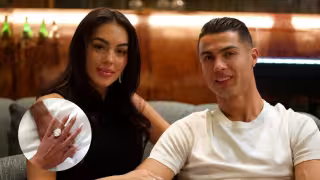 Cristiano Ronaldo y Georgina Rodríguez anuncian su compromiso con enorme anillo