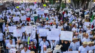 De acuerdo con datos de Protección Civil municipal, alrededor de 60 mil personas asistieron a la movilización