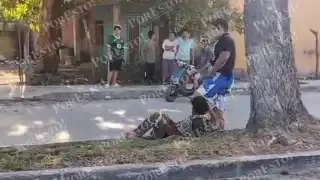 Vecinos lo persiguen y someten en la avenida Concordia.