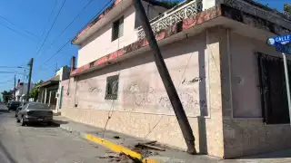 Parte de las afectaciones en Progreso