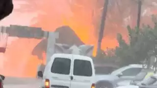 El cortocircuito solamente causó un gran susto en el sitio